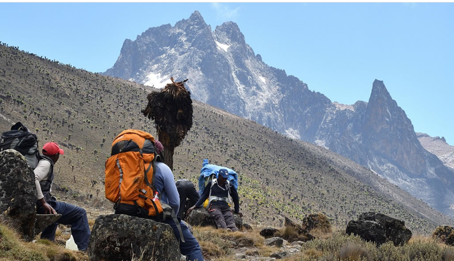 Filming in Mount Kenya Park